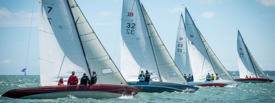 Daring class racing at Cowes Classics Regatta